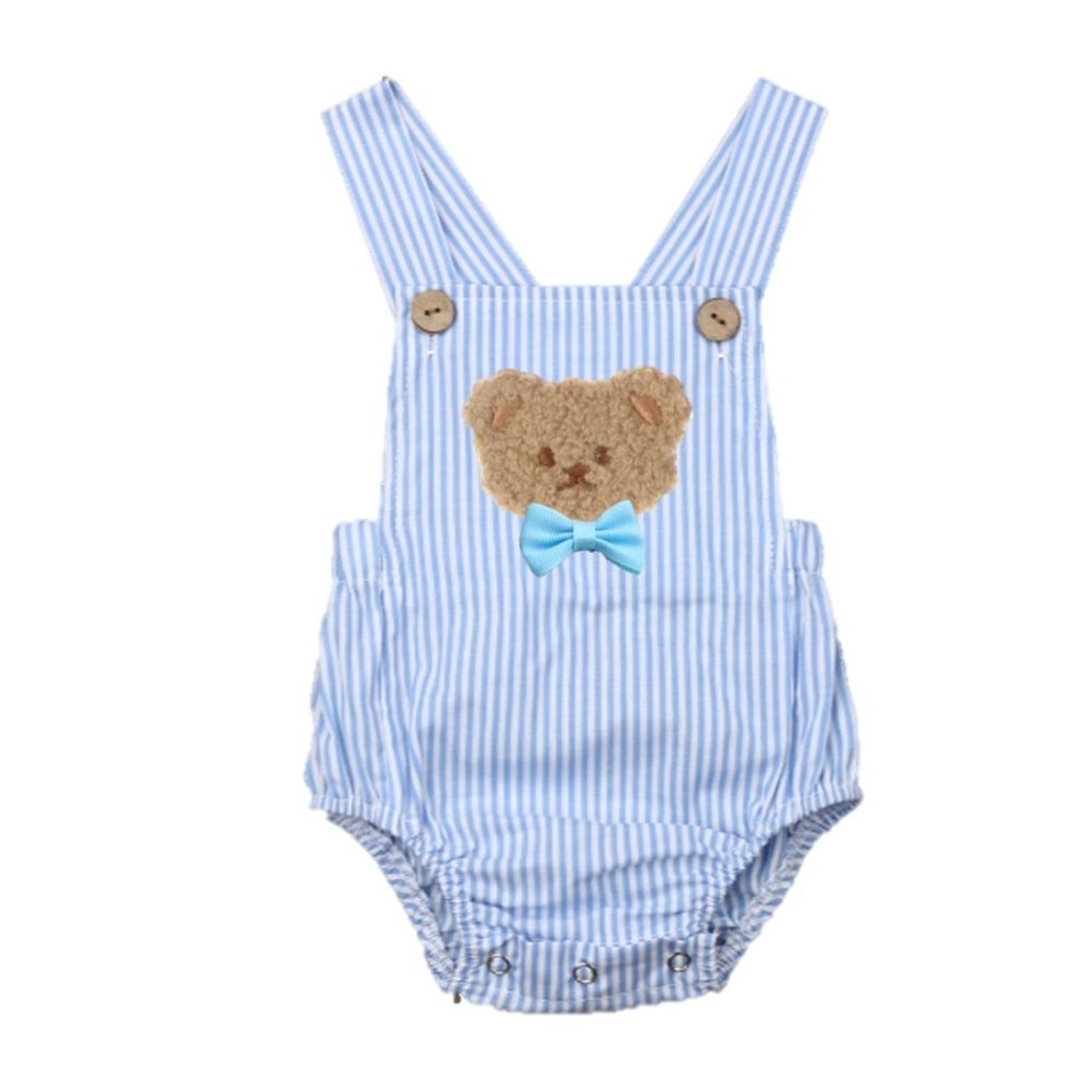 Teddy Bear Boy Romper Dress Outfit Birthday Clothes Bodysuit Bearly Shower